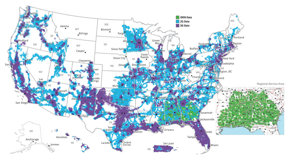 Nationwide Service Area